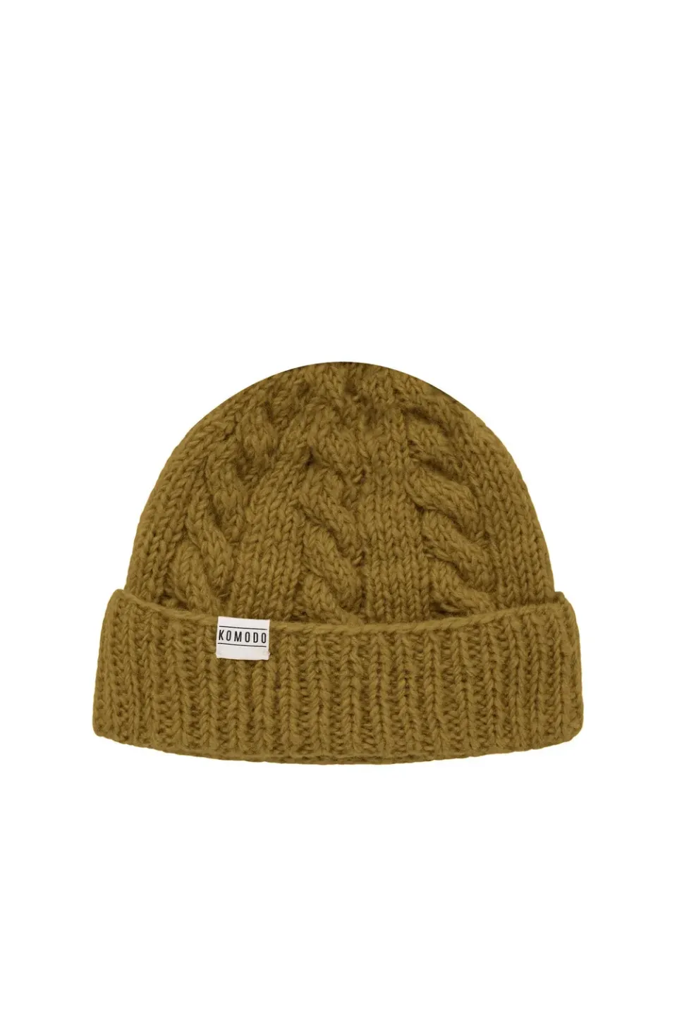 Komodo Matterhorn Wollmütze Olive Fleecefutter