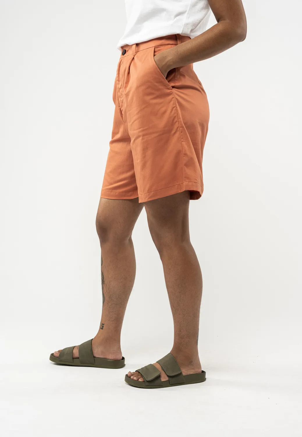 MELA SABITHA Shorts hoher Bund schwarz aus Bio-Baumwolle
