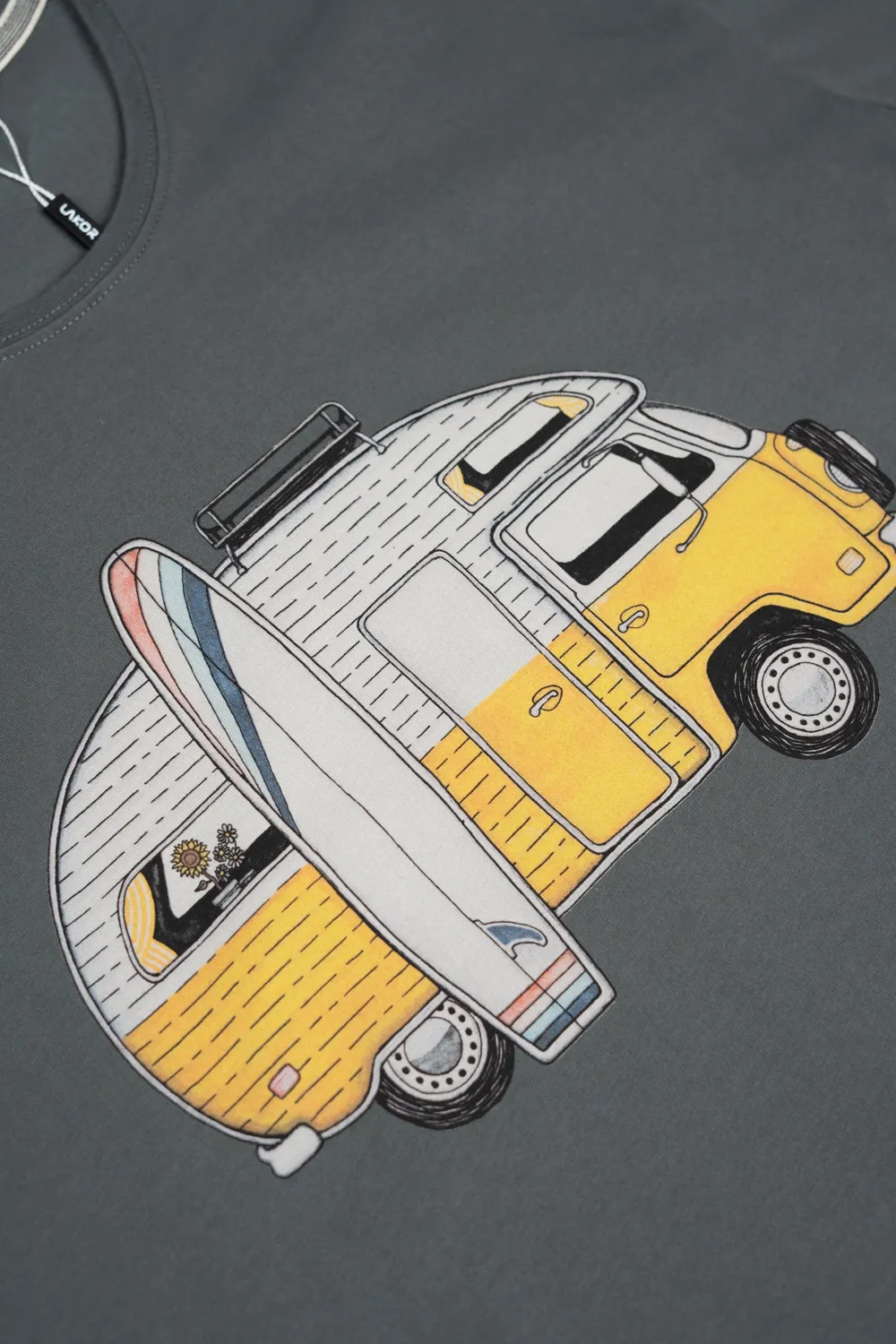 LAKOR Sun Camper T-Shirt urban chic Bio-Baumwolle