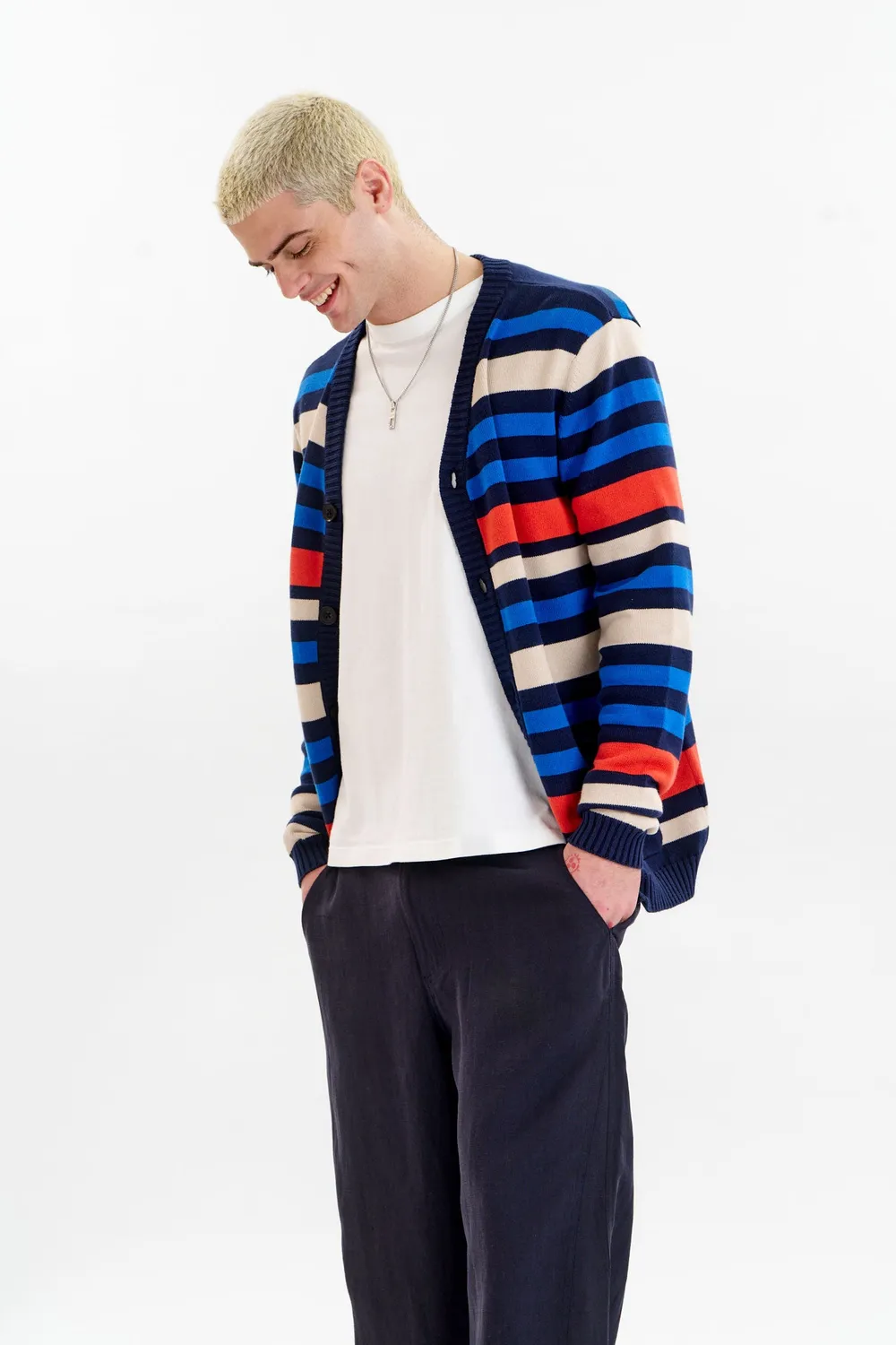 Komodo Stripe Cardigan GOTS Bio-Baumwolle