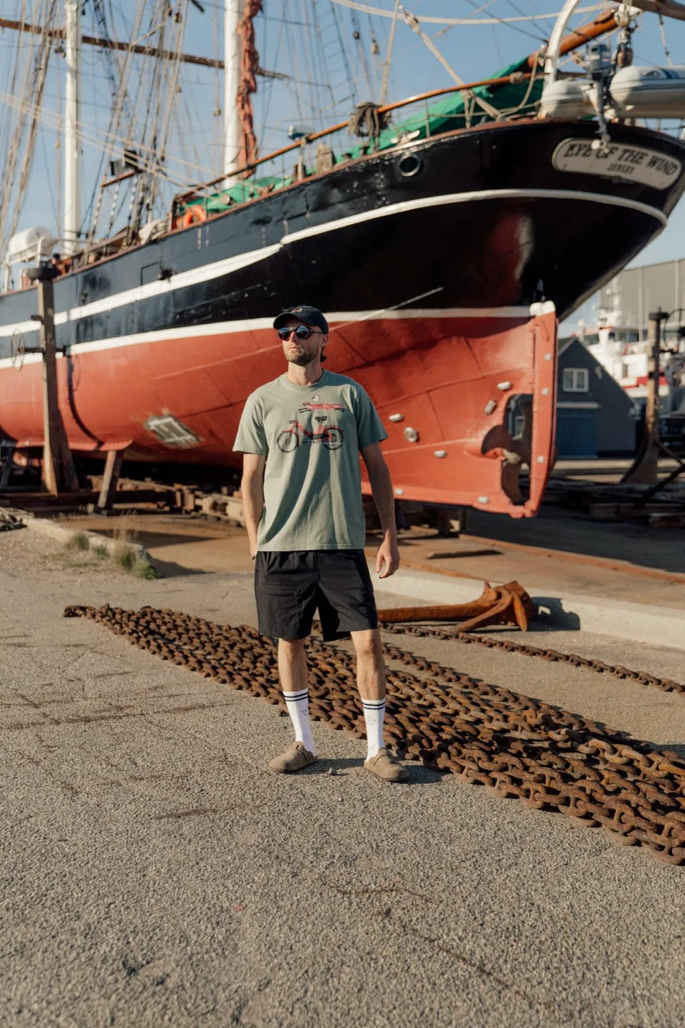 LAKOR Foxtail T-Shirt Sea Spray Bio-Baumwolle