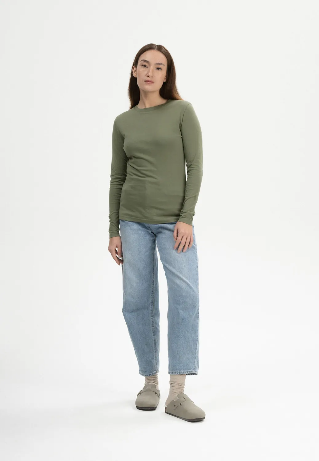 MELA DHIVYA Langarmshirt schwarz M Bio-Baumwolle