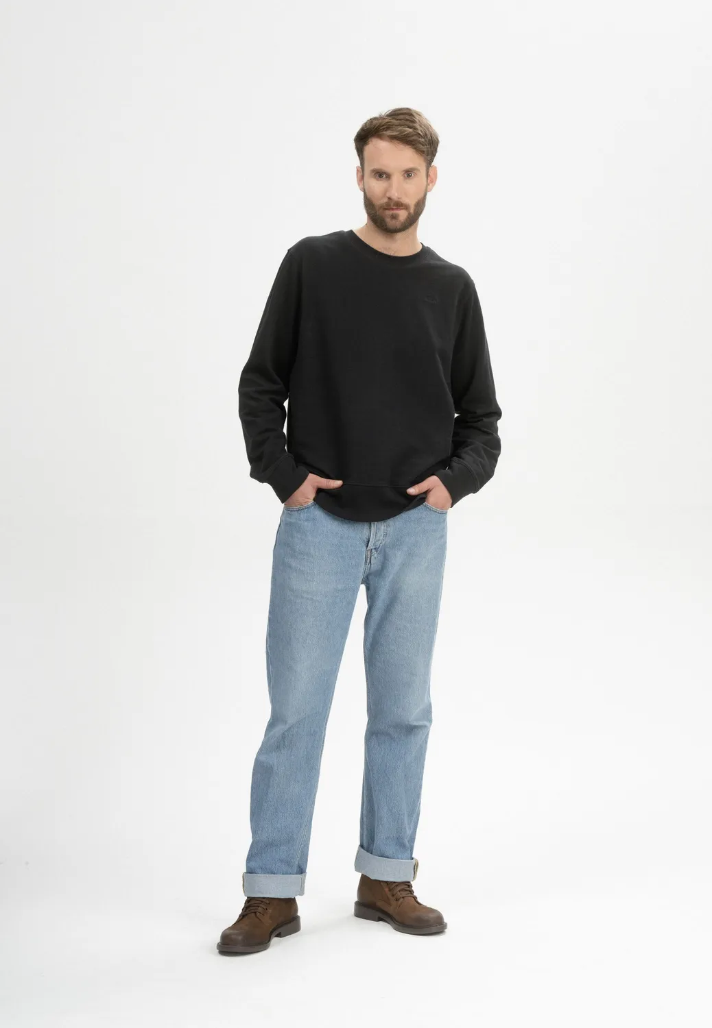 MELA Adil Sweatshirt grau-melange aus Fairtrade-Bio-Baumwolle