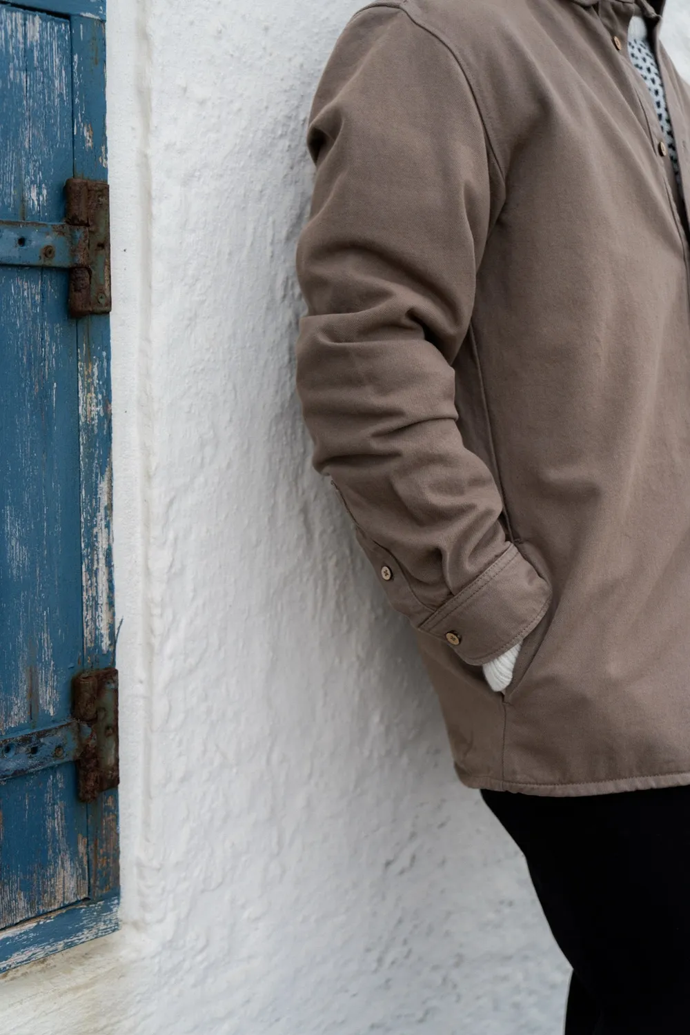 LAKOR Spork Overshirt Morel Überhemd Bio-Baumwolle