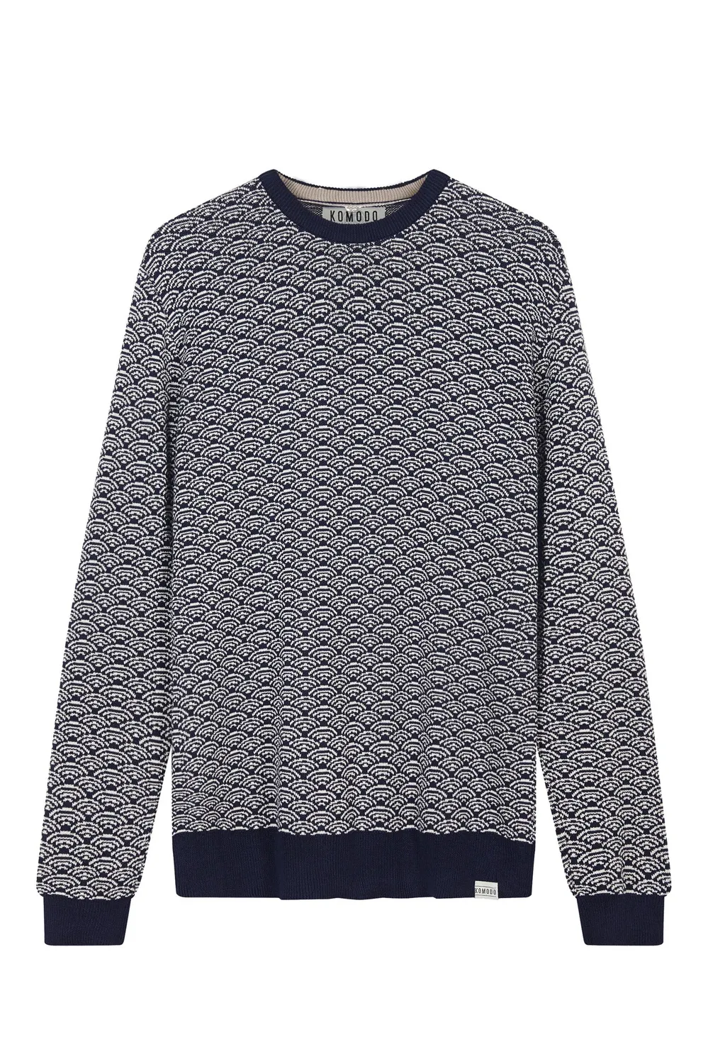 KOMODO HAKKU Pullover Navy Herren Bio-Baumwolle