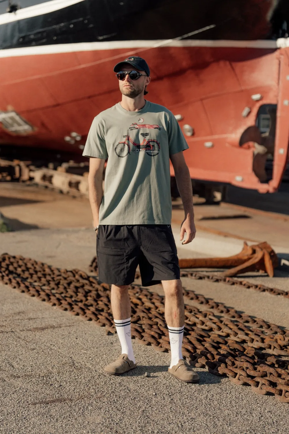 LAKOR Foxtail T-Shirt Sea Spray Bio-Baumwolle