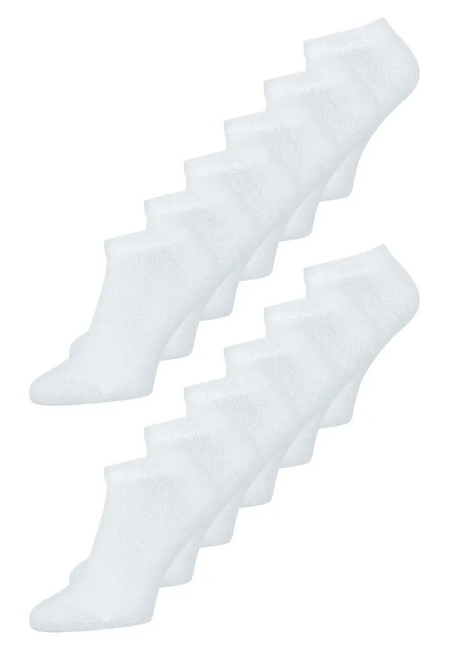 MELA Sneaker Socken 12er Pack schwarz Baumwolle