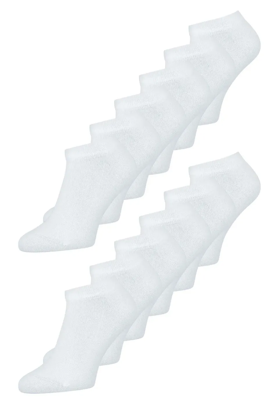 MELA Sneaker Socken 12er Pack schwarz Baumwolle
