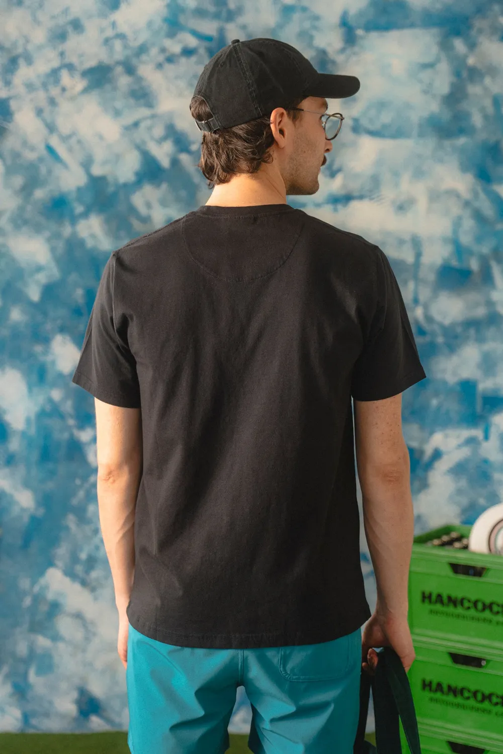 LAKOR Mini Frisbee Player T-Shirt Moonless Night Bio-Baumwolle