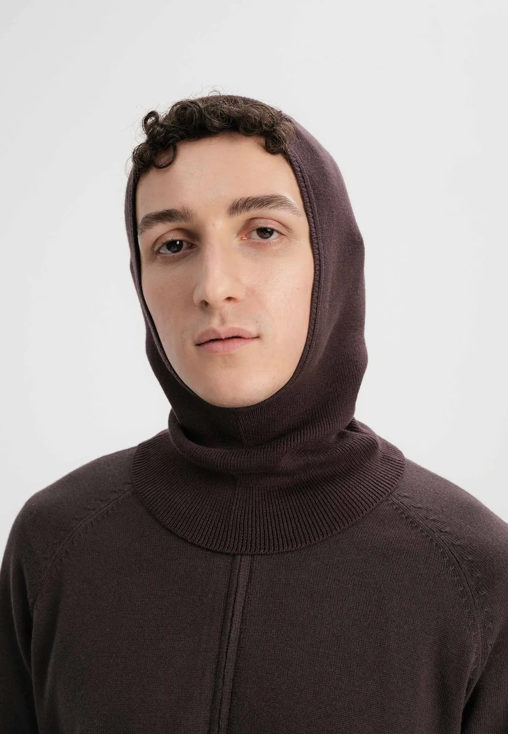 MELA CHARVI Balaklava schwarz aus Bio-Baumwolle