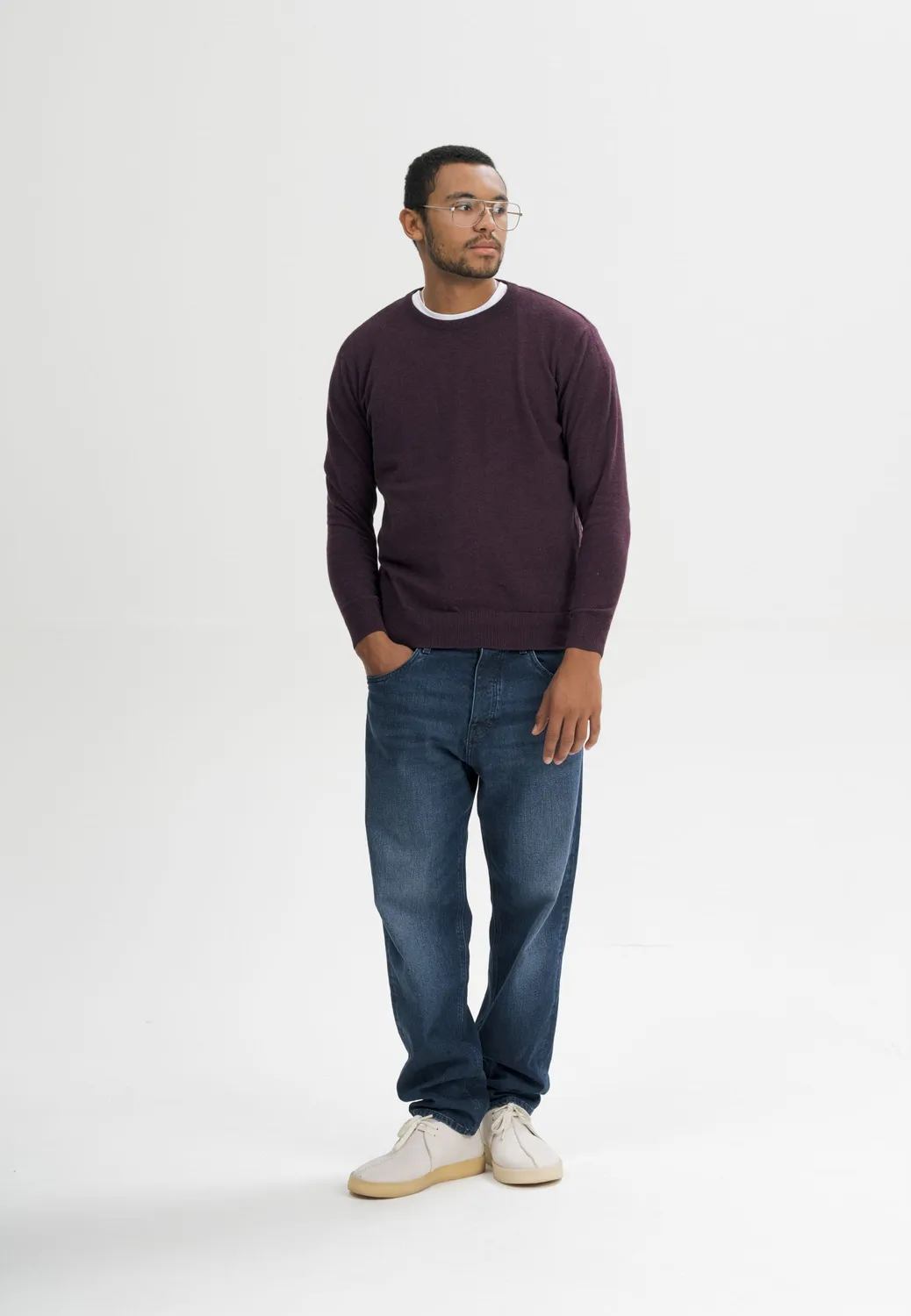 MELA HIMAL Pullover chai M Fairtrade-Baumwolle