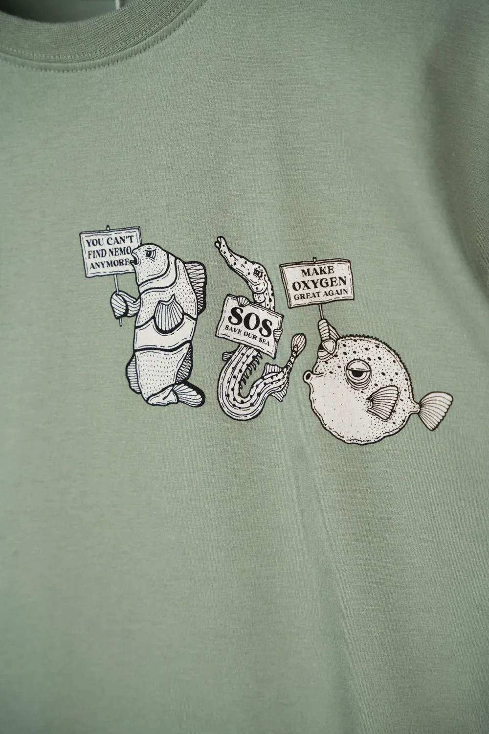 LAKOR Reel Fish Demo T-Shirt Sea Spray Bio