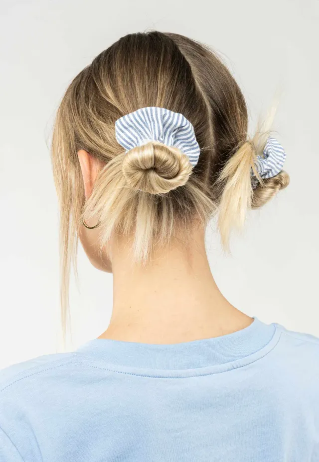 MELA AJITHA Scrunchie Haargummi schwarz Bio-Baumwolle
