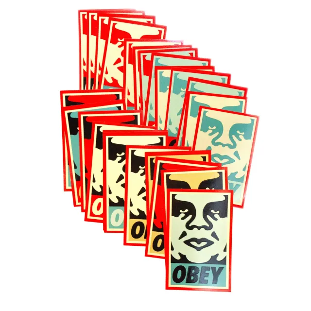Obey Icon Sticker Pack 24 Stück 7 x 12 cm