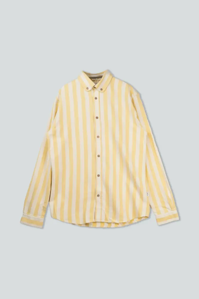 LAKOR Boatswain Hemd Cream Gold Bio-Baumwolle