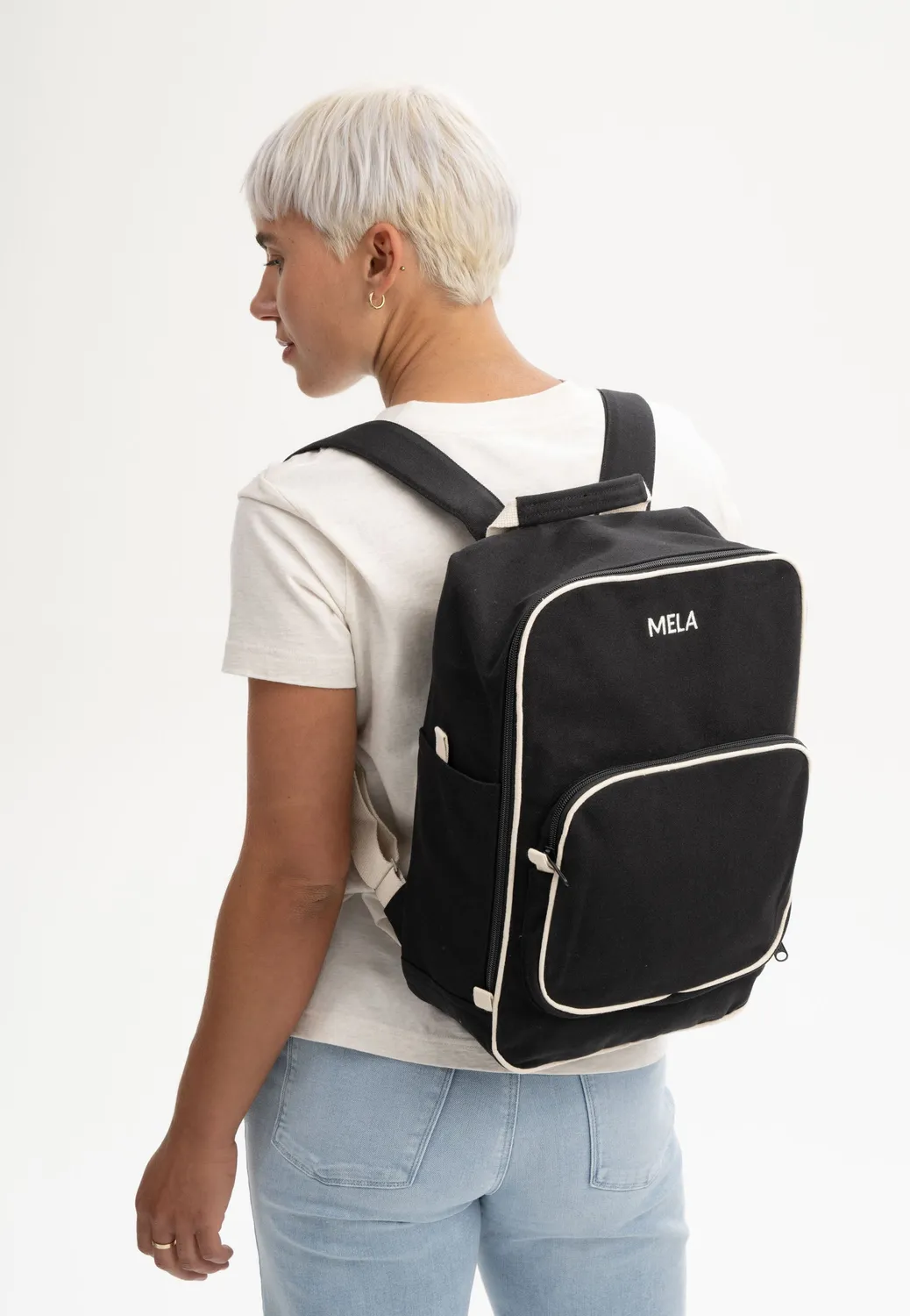 MELA II Rucksack all ecru aus Bio-Canvas