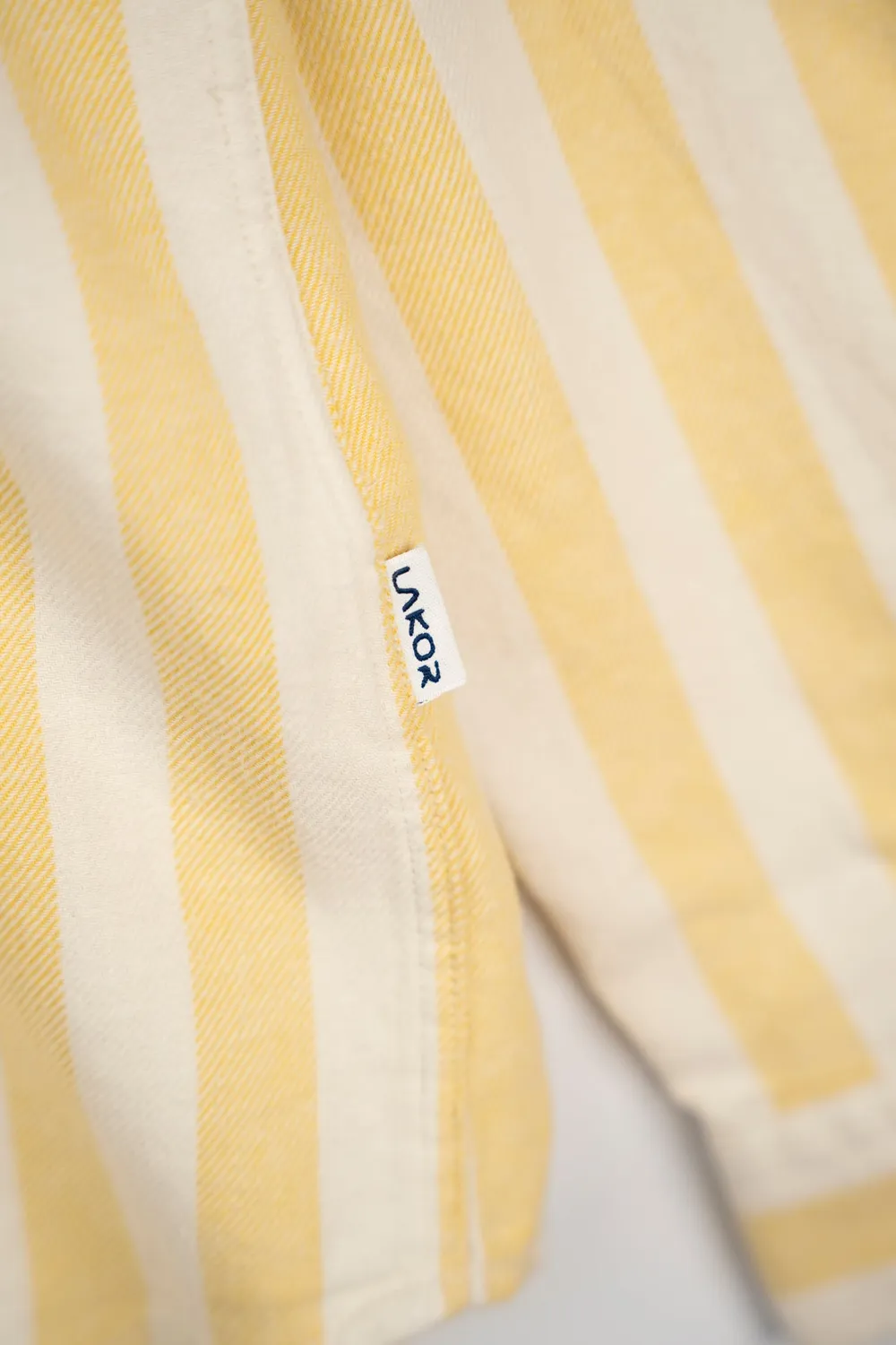 LAKOR Boatswain Hemd Cream Gold Bio-Baumwolle