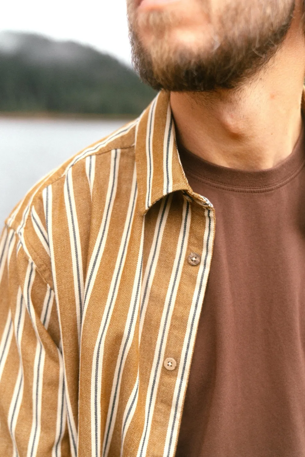 LAKOR Midé Hemd Monk's Robe Bio-Baumwolle Boxfit