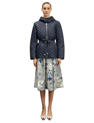 Motivi Midi-Daunenjacke Steppjacke mit Gürtel