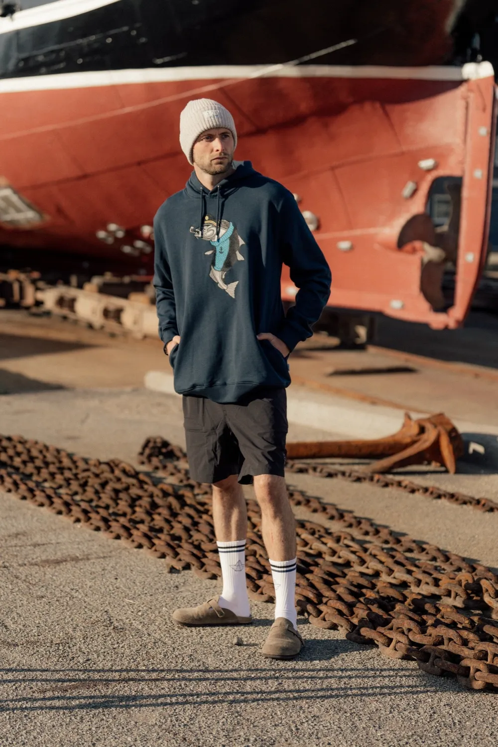 LAKOR Haddock Hoodie Blueberry Bio-Baumwolle