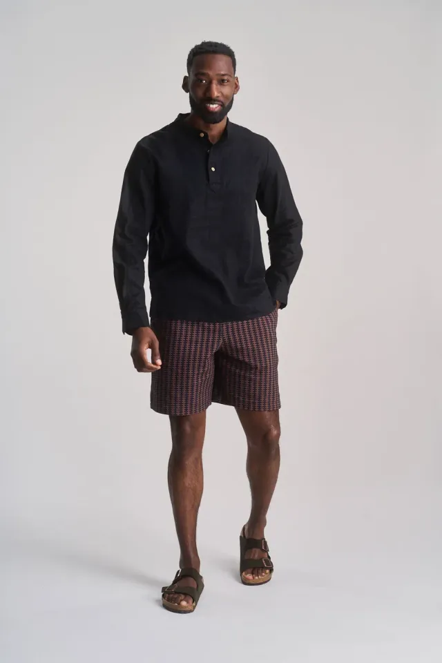 KOMODO JERRY Shorts Braun Streifen Bio-Baumwolle