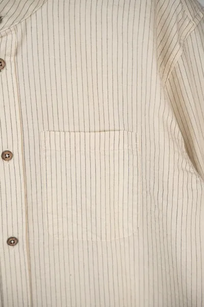 LAKOR Linus Light Hemd Off White Streifen