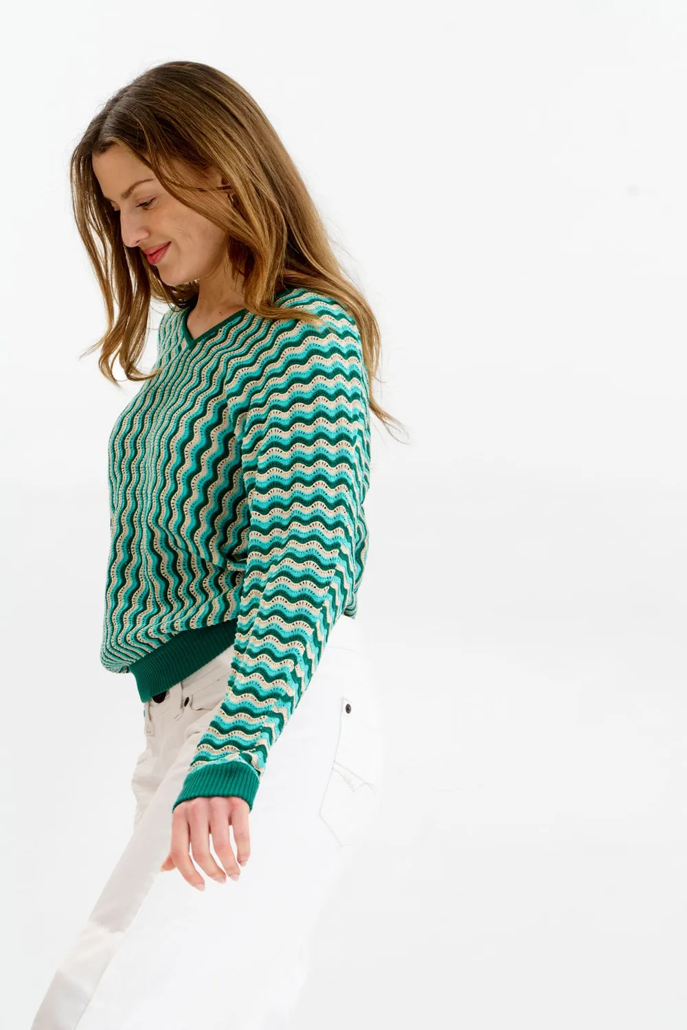 Komodo Clover Pullover grün Bio-Baumwolle