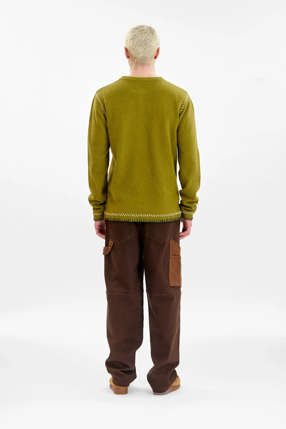 Komodo Jago Pullover Olive Lambswool