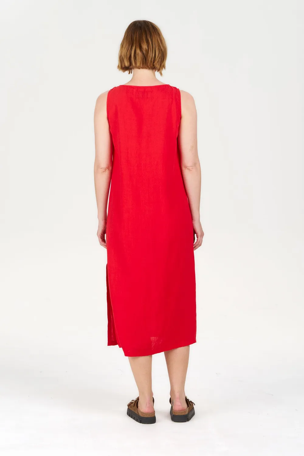 Komodo Shanti Kleid Coral Tencel-Leinen