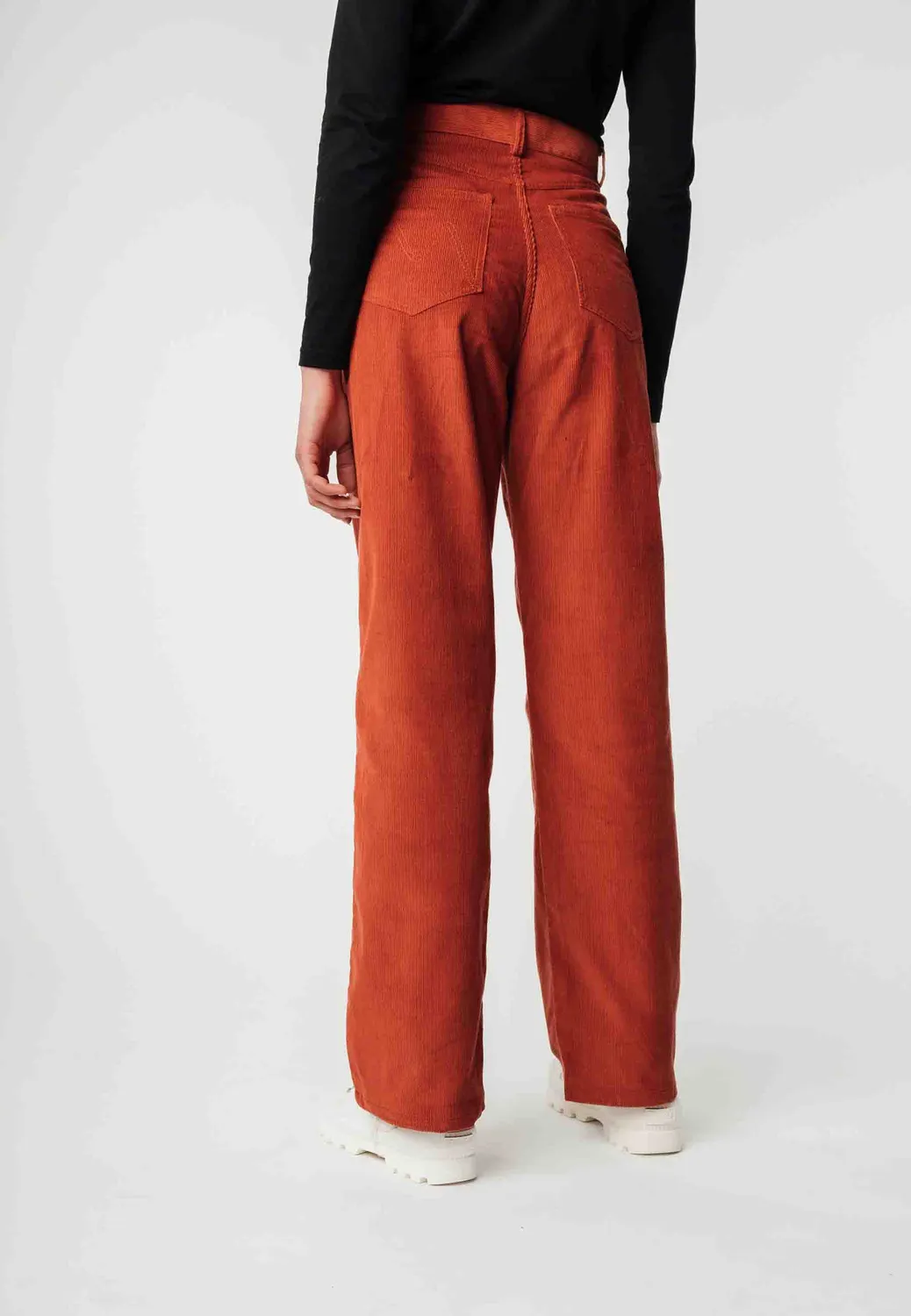 MELA OORJA Cord Hose hoher Bund weites Bein