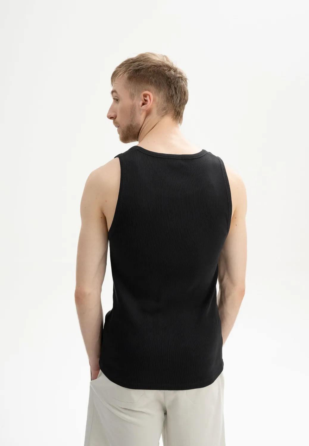 MELA OSHIN Ripp Tanktop dusty green Baumwolle Ripp