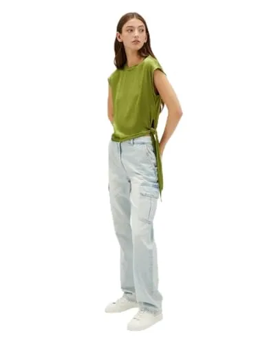 Motivi Cargo-Jeans hellblau Denim-Jeans