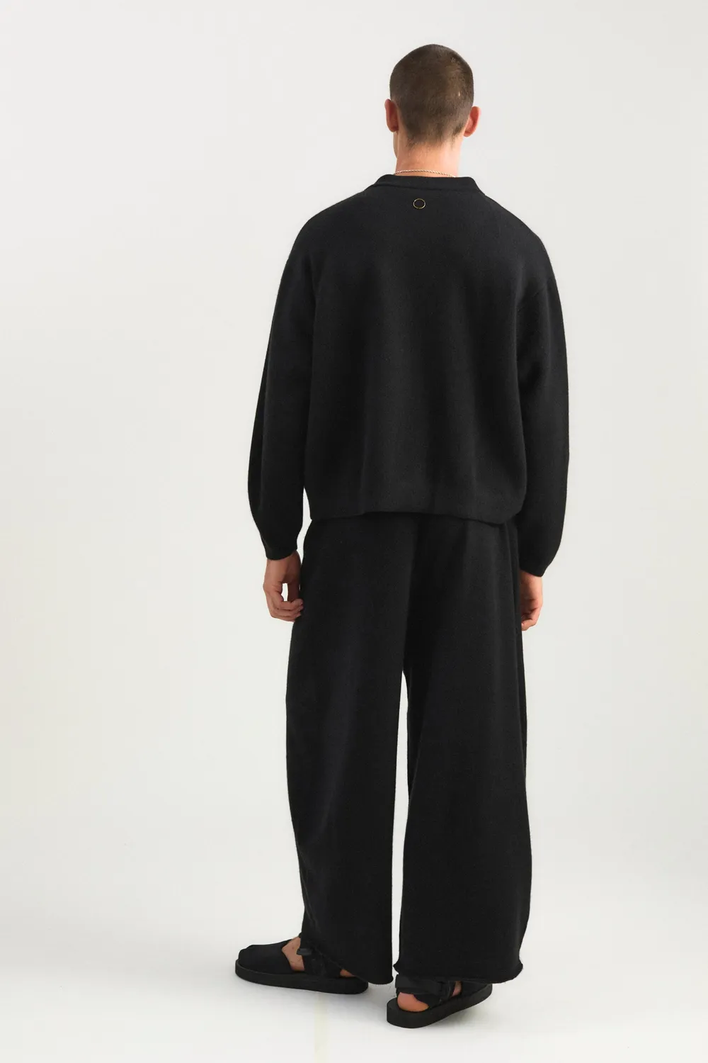 Oyuna Boto Jacke Schwarz Kaschmir Bomberjacke