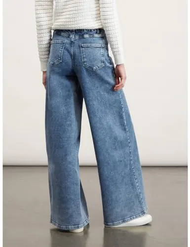 Motivi Palazzo-Jeans Denim mittelblau Five-Pocket