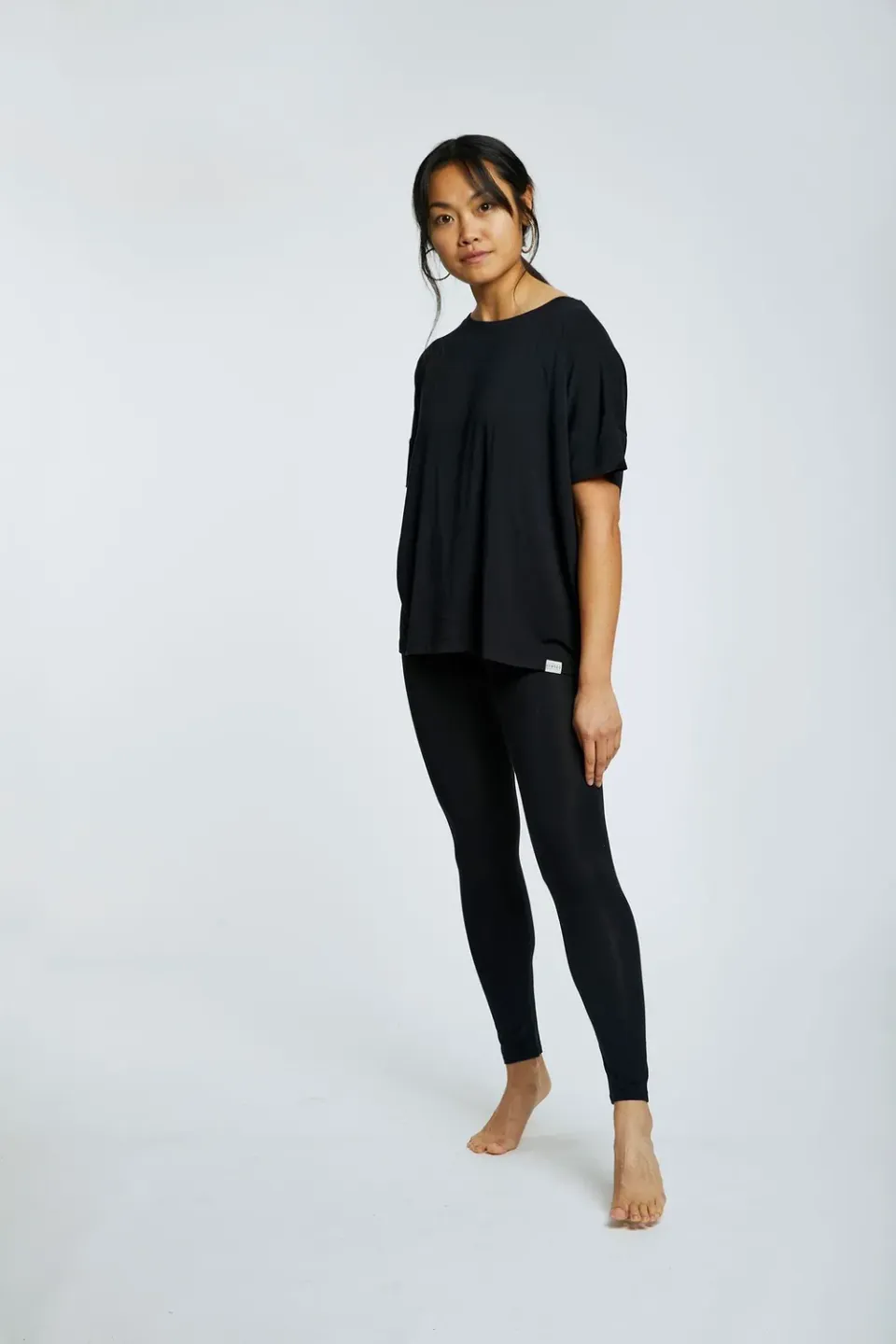Komodo Sato Leggings Schwarz Modal elastisch