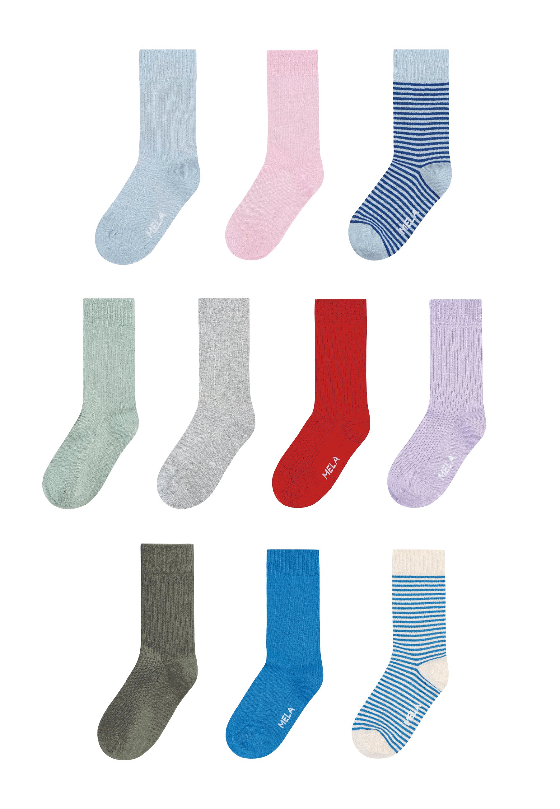 MELA Surprise Box Socken 6+ Paare Bio-Baumwolle