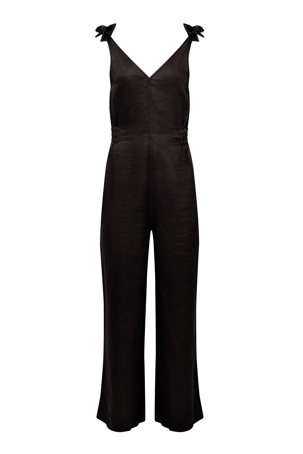 Komodo Floss Jumpsuit Schwarz aus Bio-Leinen