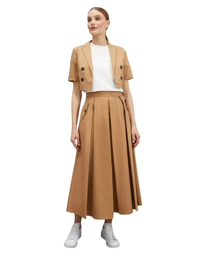 Motivi Spencer-Jacke kurzarm Baumwolle Blazer