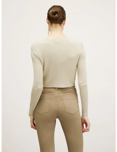 Motivi Cardigan kurz Lurex-Strick Knöpfe