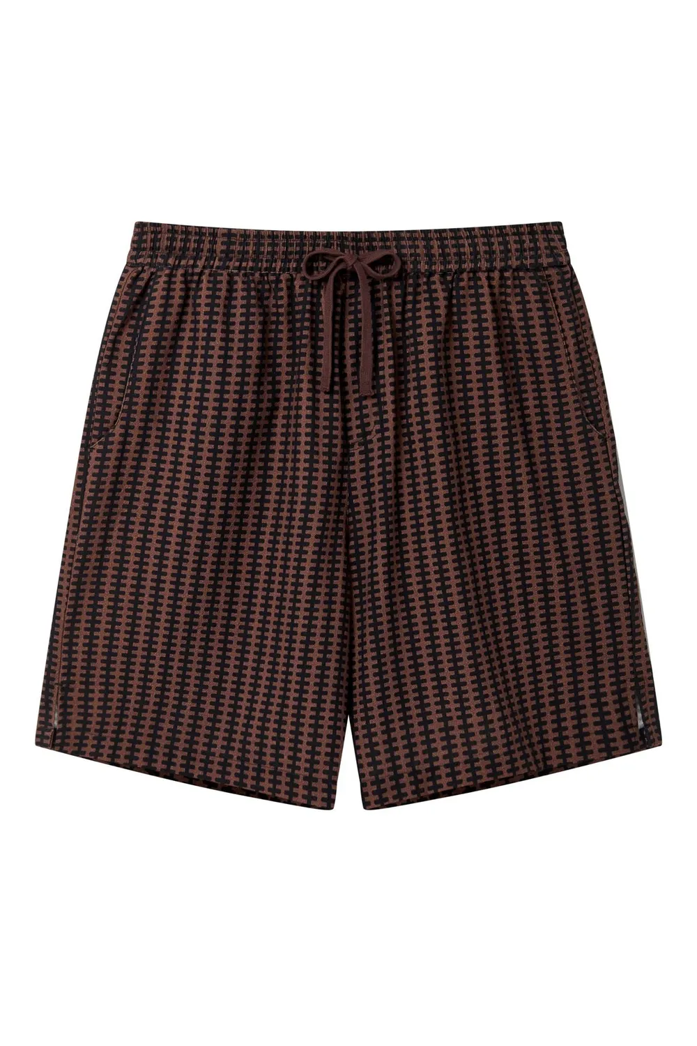 KOMODO JERRY Shorts Braun Streifen Bio-Baumwolle