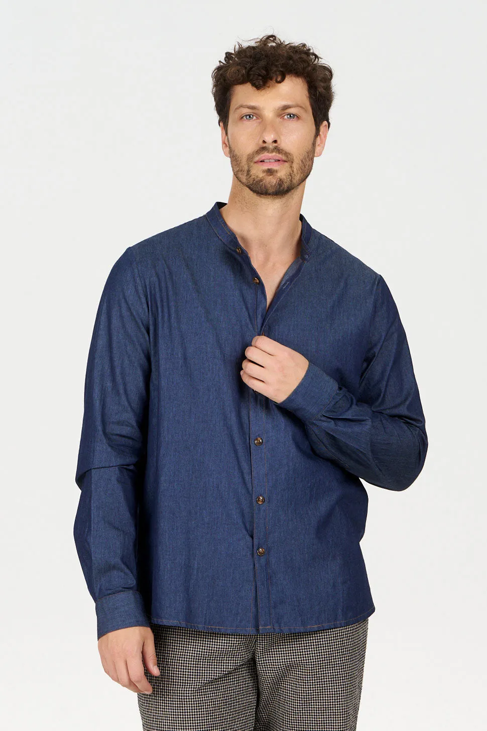 KOMODO ROBBIE Hemd Chambray Bio-Baumwolle Herren