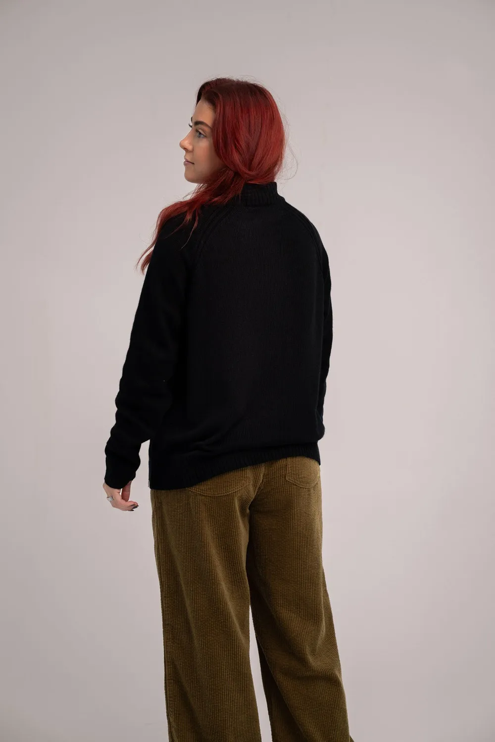 Komodo Kate Pullover Schwarz Gr.44 aus Merinowolle