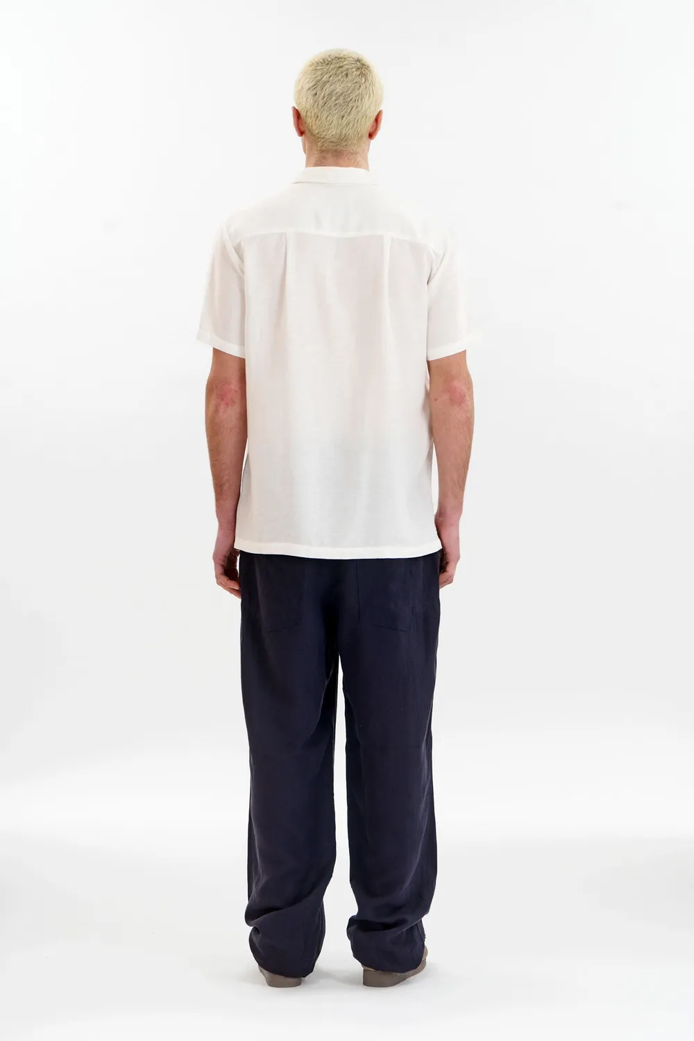 KOMODO MAKULU Hose Navy Tencel-Leinen Herren