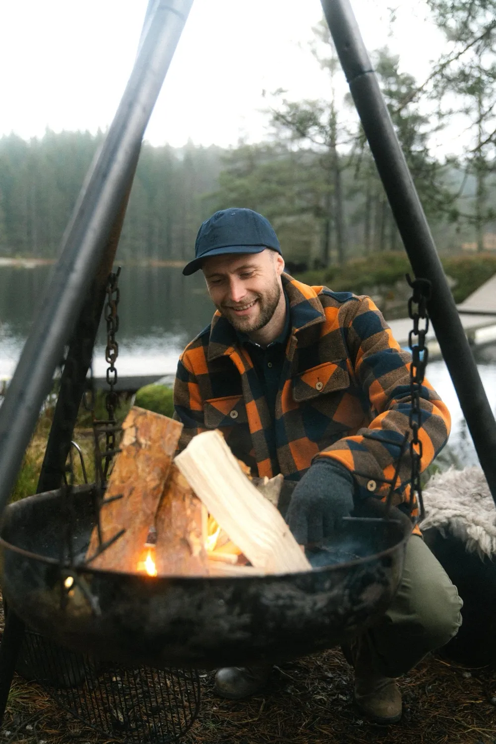 LAKOR Birler Wolljacke marmalade Wollmix