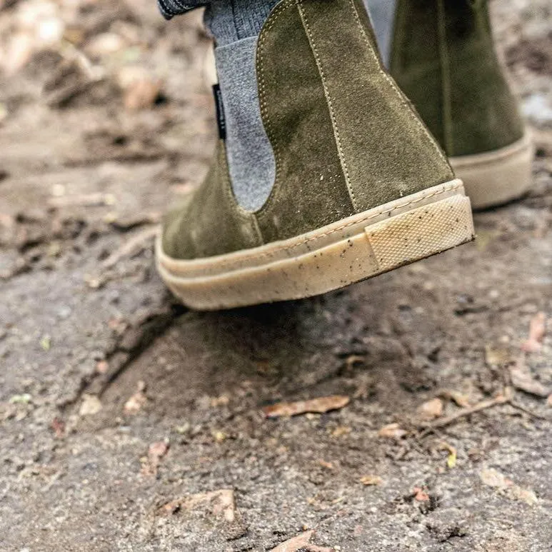 Langbrett PLD Boots Wildleder moosgrün
