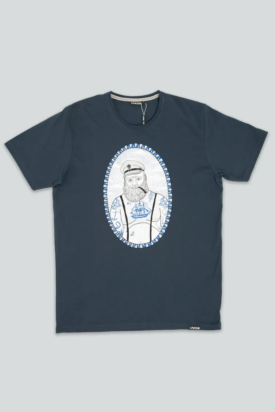 LAKOR Dad Bod Sailor T-Shirt Navy Recycling