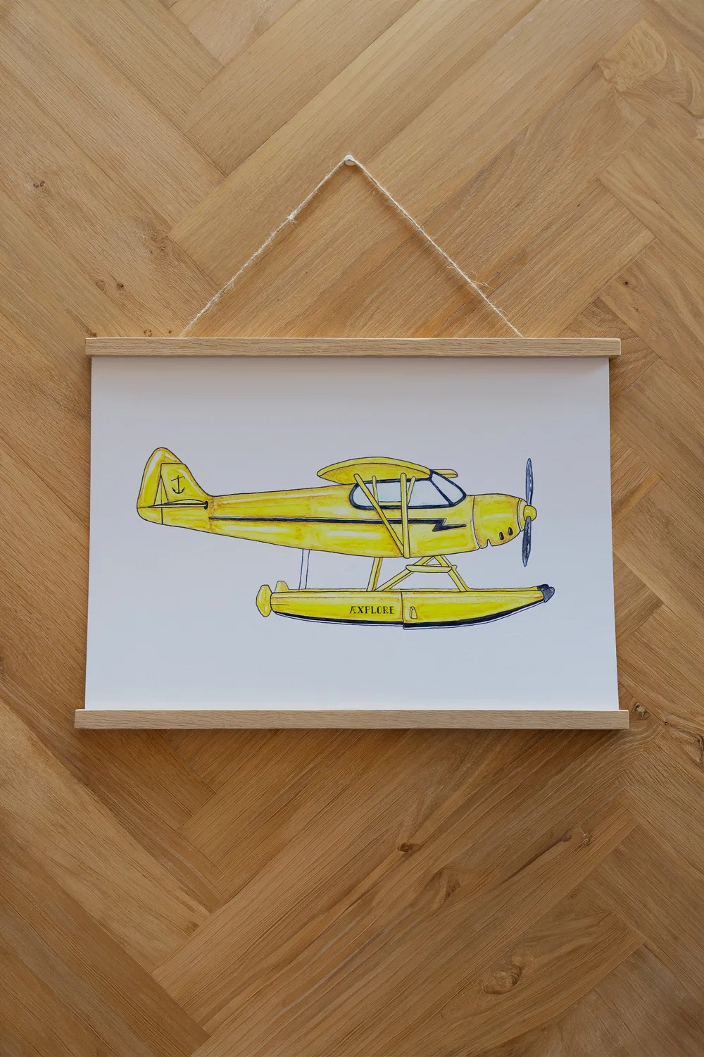 LAKOR Waterplane Poster weiß Onesize Wasserflugzeug