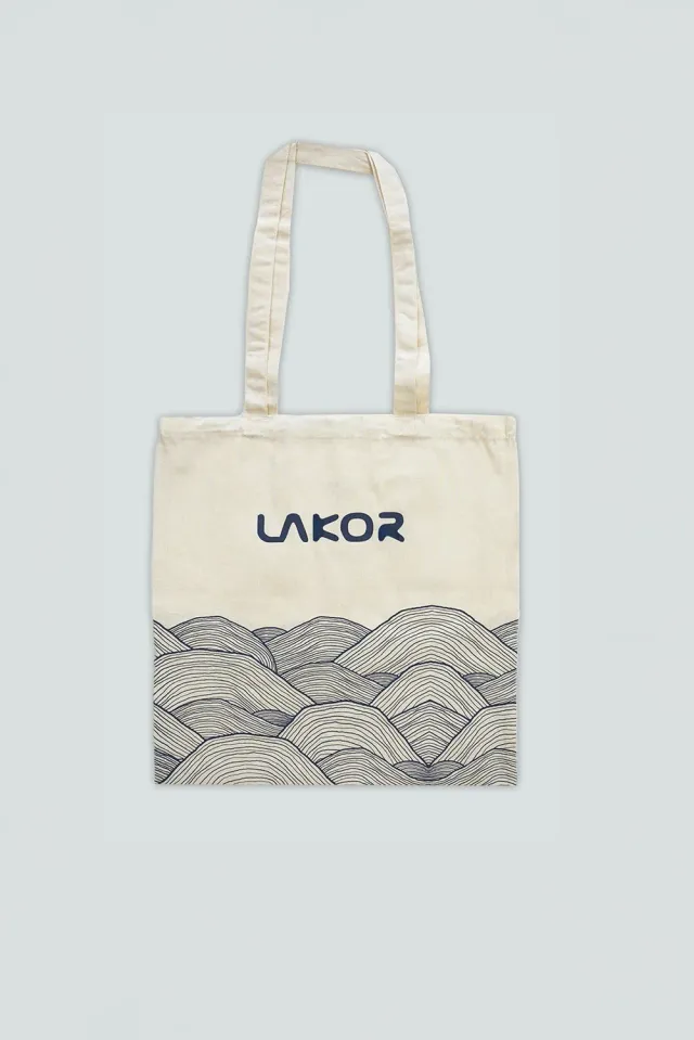 LAKOR Logo Beutel Off White