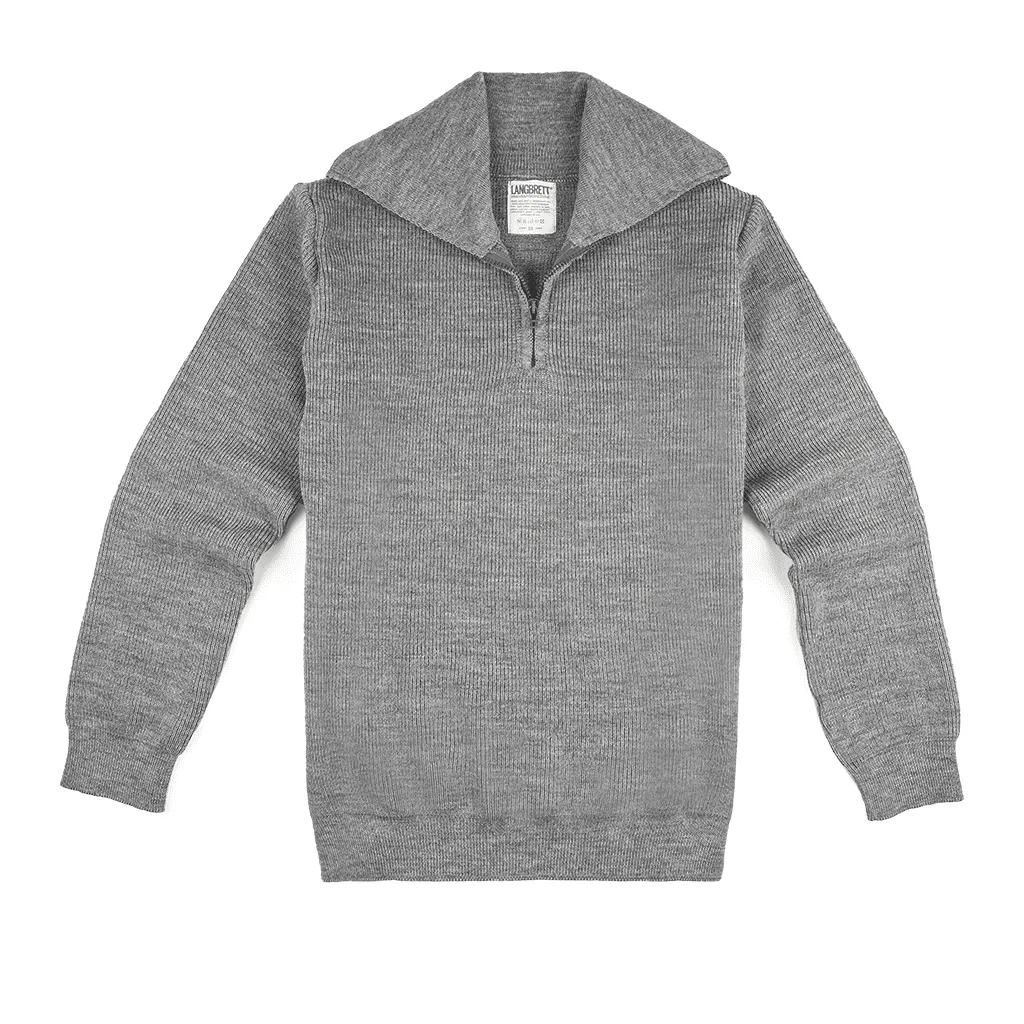 Langbrett Troyer Pullover Bio-Schurwolle dunkelblau