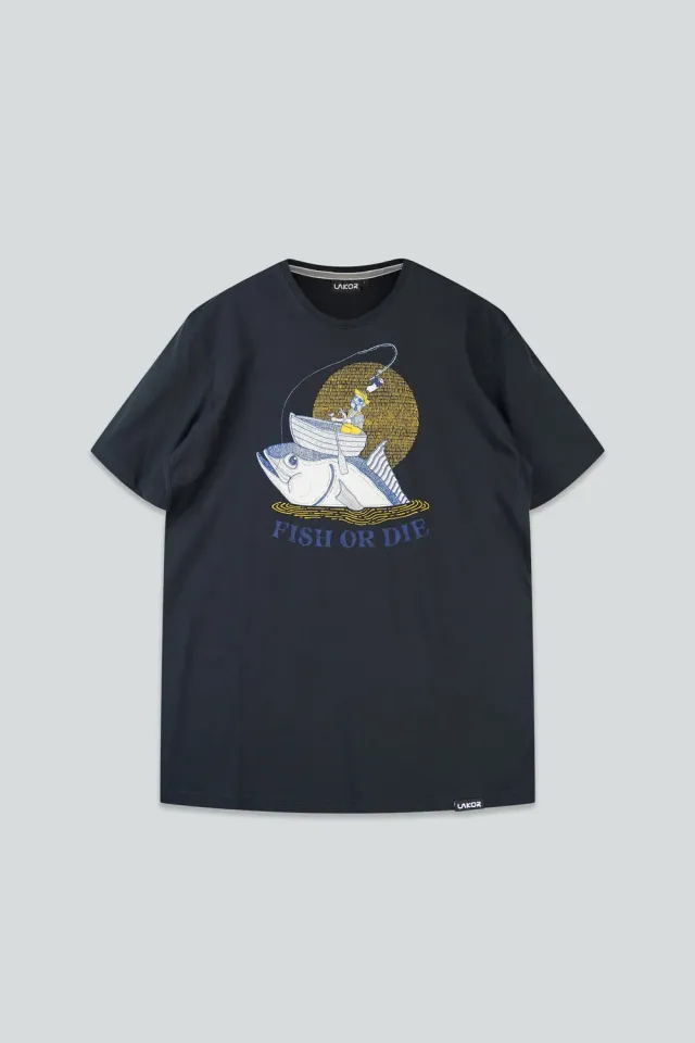 LAKOR Reel Big Fish T-Shirt moonless night Bio